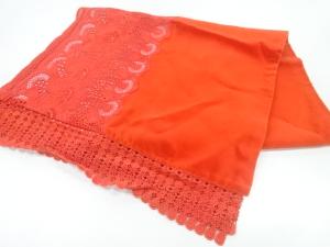 ビロードレース花模様ショール